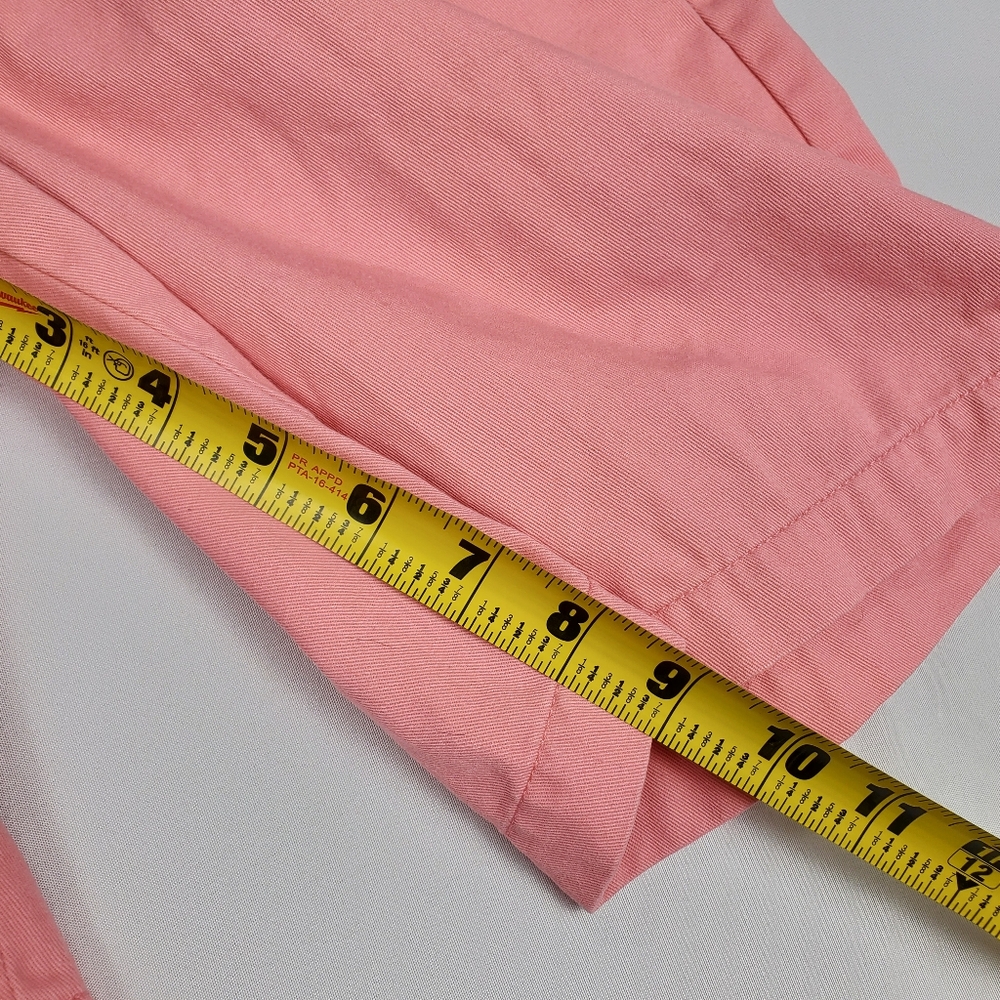 Vineyard Vines Men's Pink Club Shorts 100% Cotton Chino Flat Front Size 28 - Picture 14 of 14